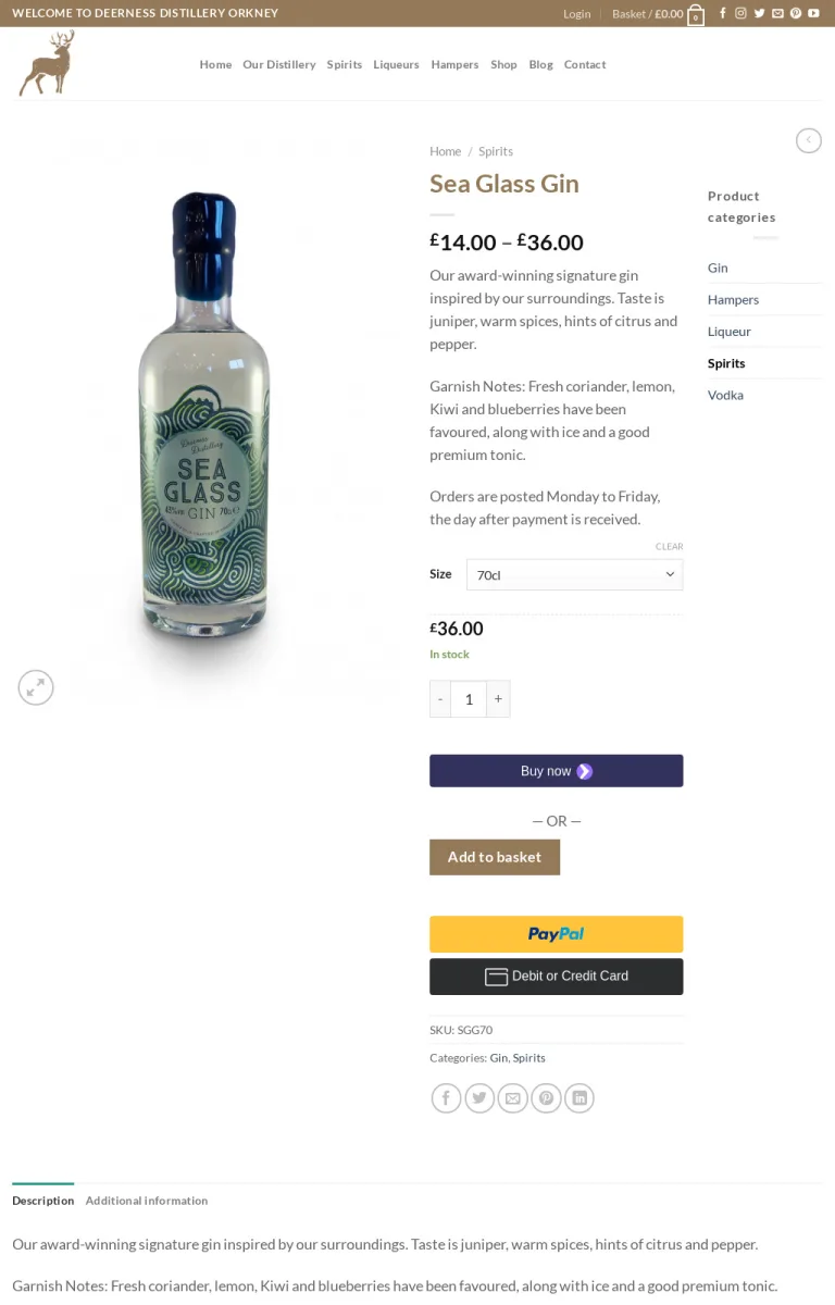 Audit of the original Deerness homepage