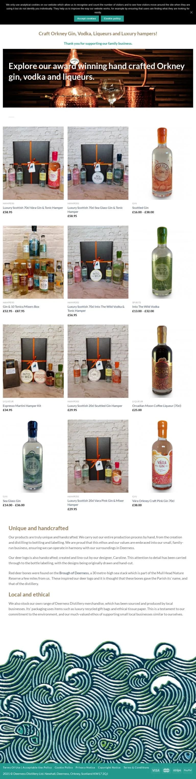 Audit of the original Deerness collection page