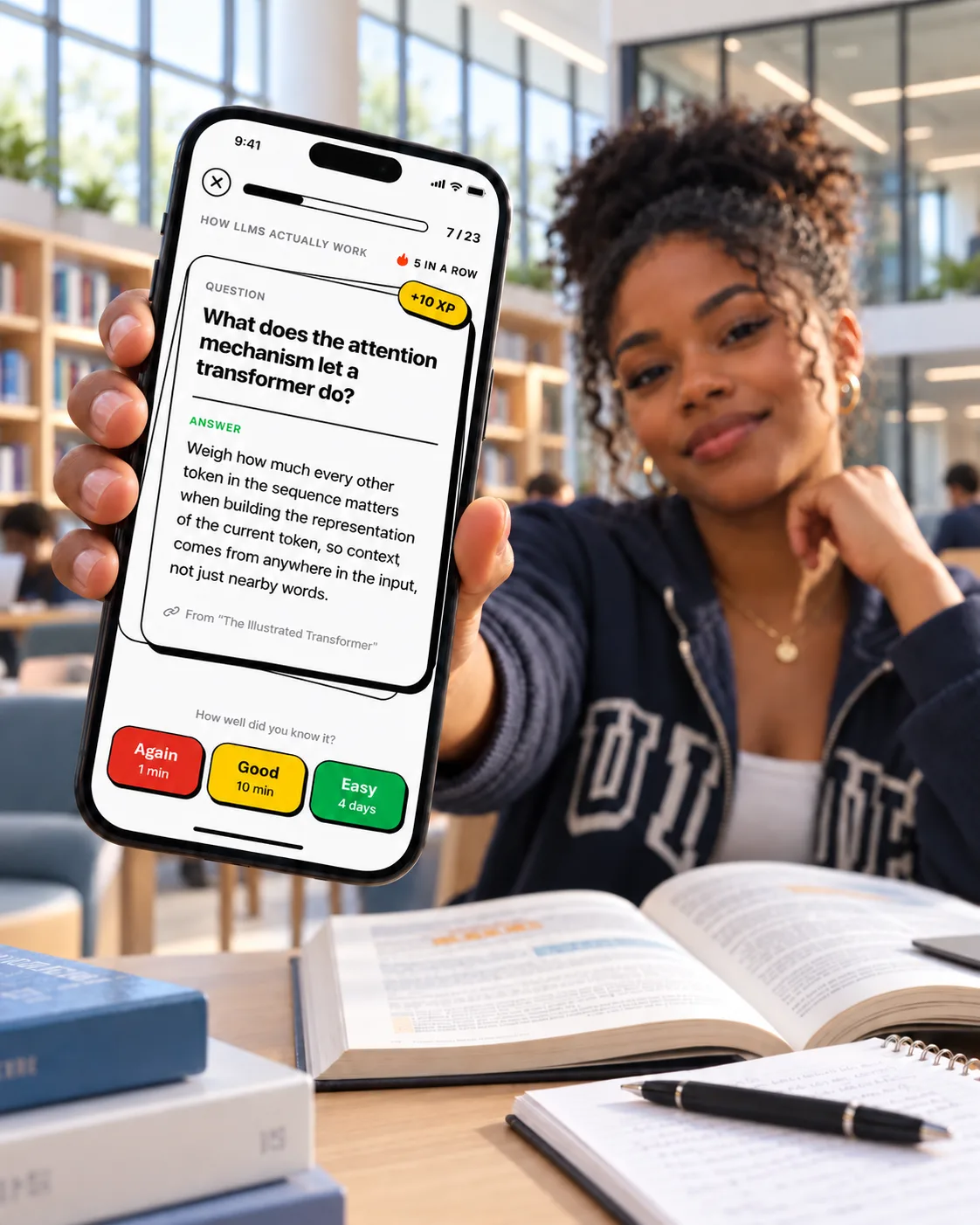 Flash it! study screen