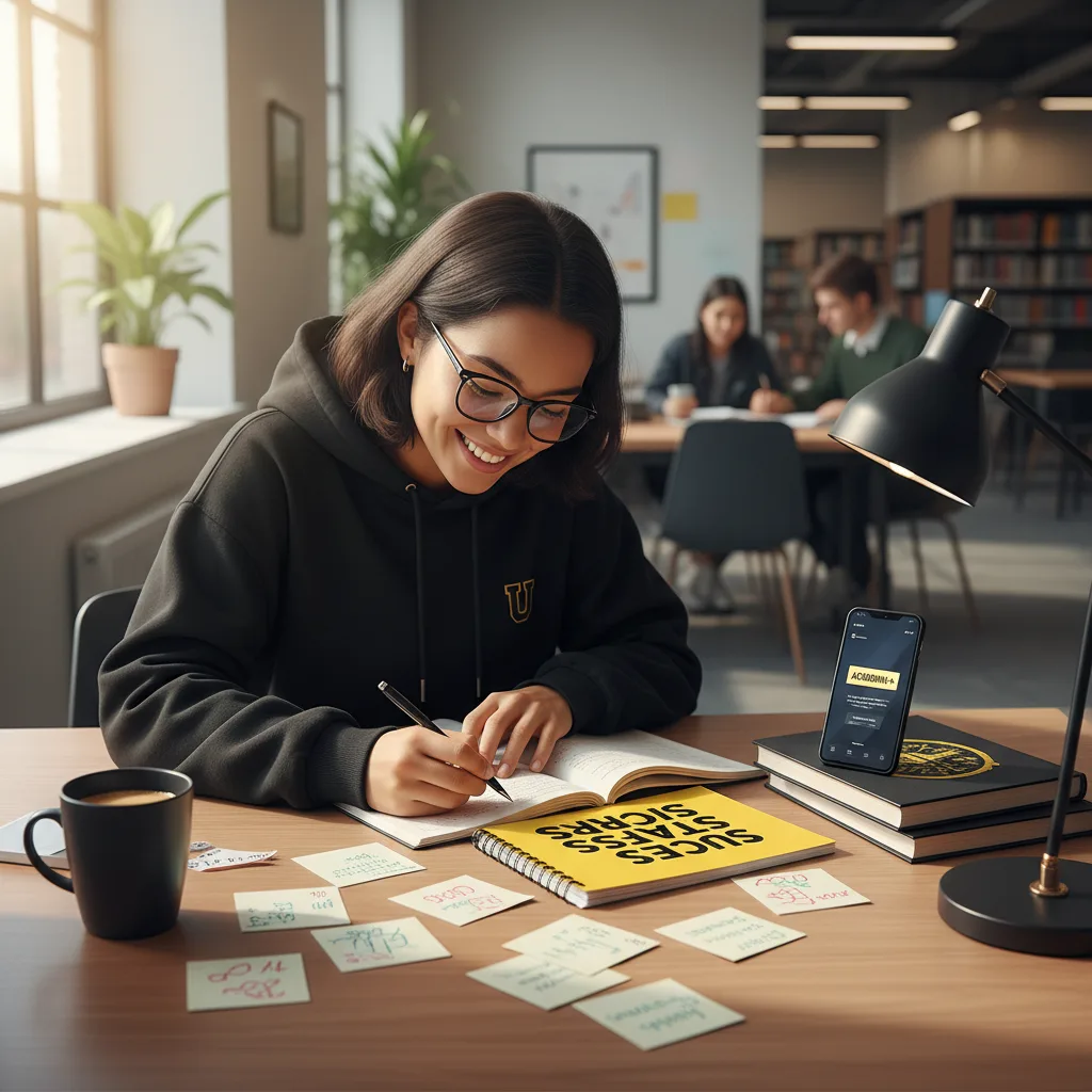 Student studying with Flash it!