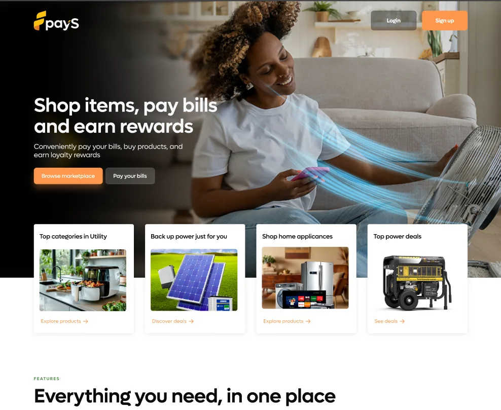 PayS interface detail