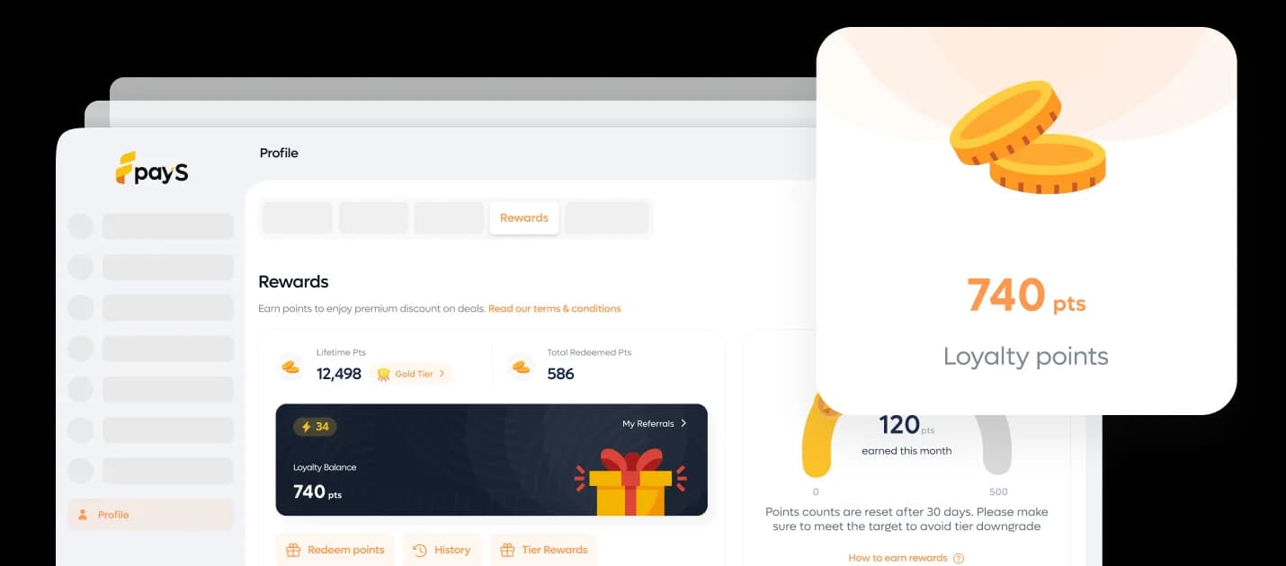 PayS web and mobile apps